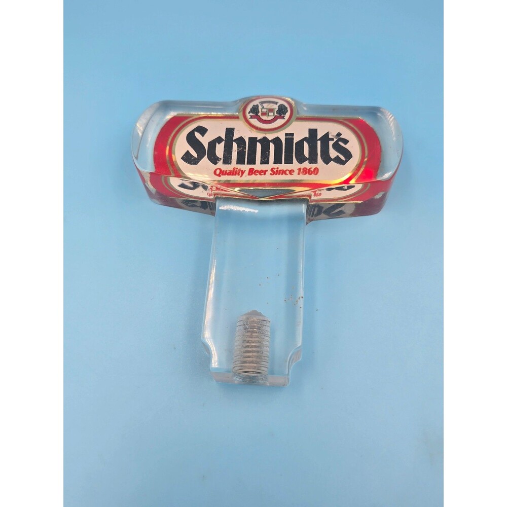 Vintage SCHMIDT'S Beer of Philadelphia Mid Century Lucite Tap Handle Knob